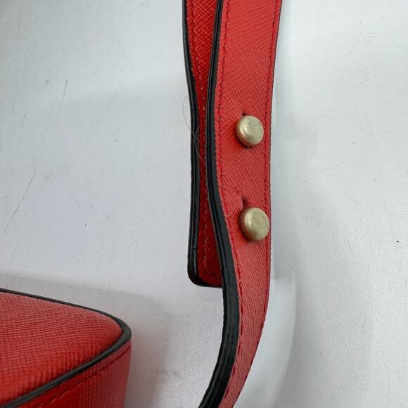 LOEFFLER RANDALL Red Leather Shooter Bag - Picture 8 of 8